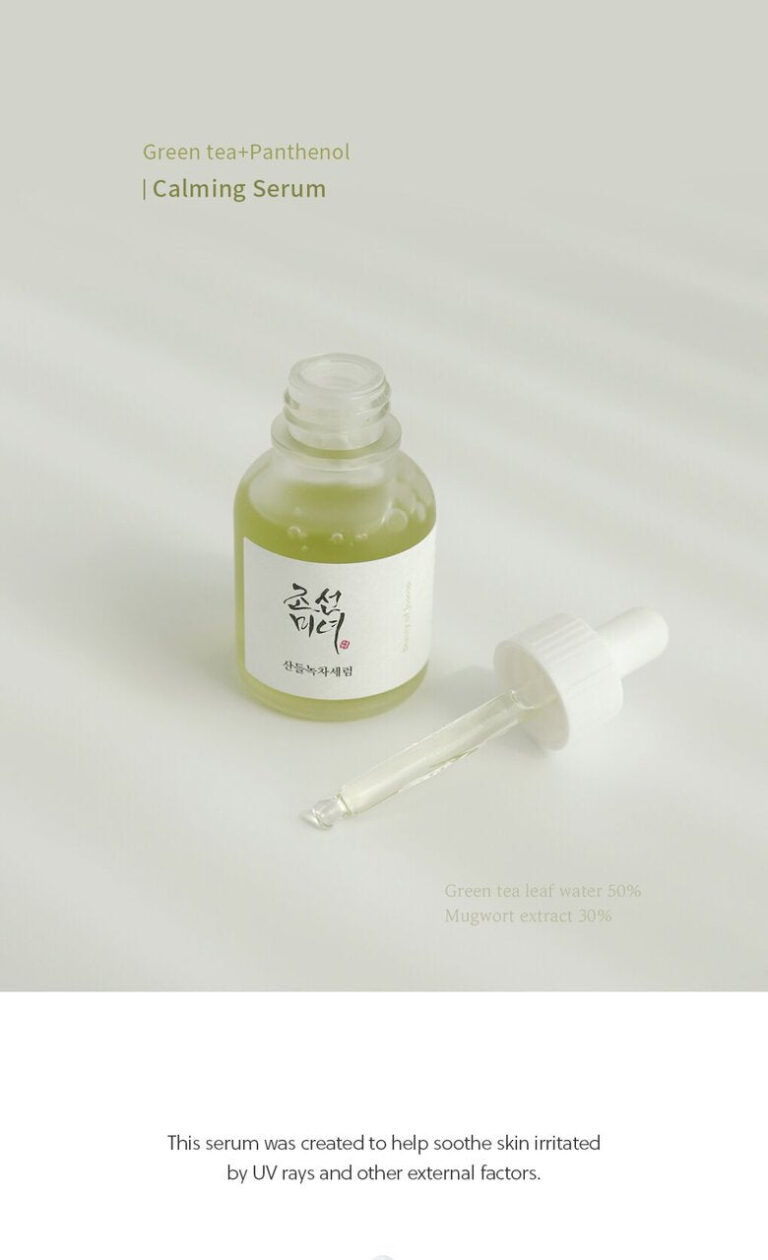 Beauty of Joseon Calming Serum Green Tea + Panthenol 30ml bottle — fragrance-free K-beauty serum for sensitive skin