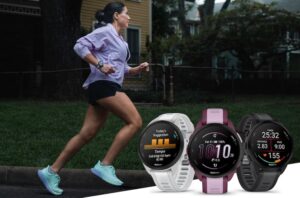Garmin Forerunner 165 GPS running smartwatch with AMOLED display