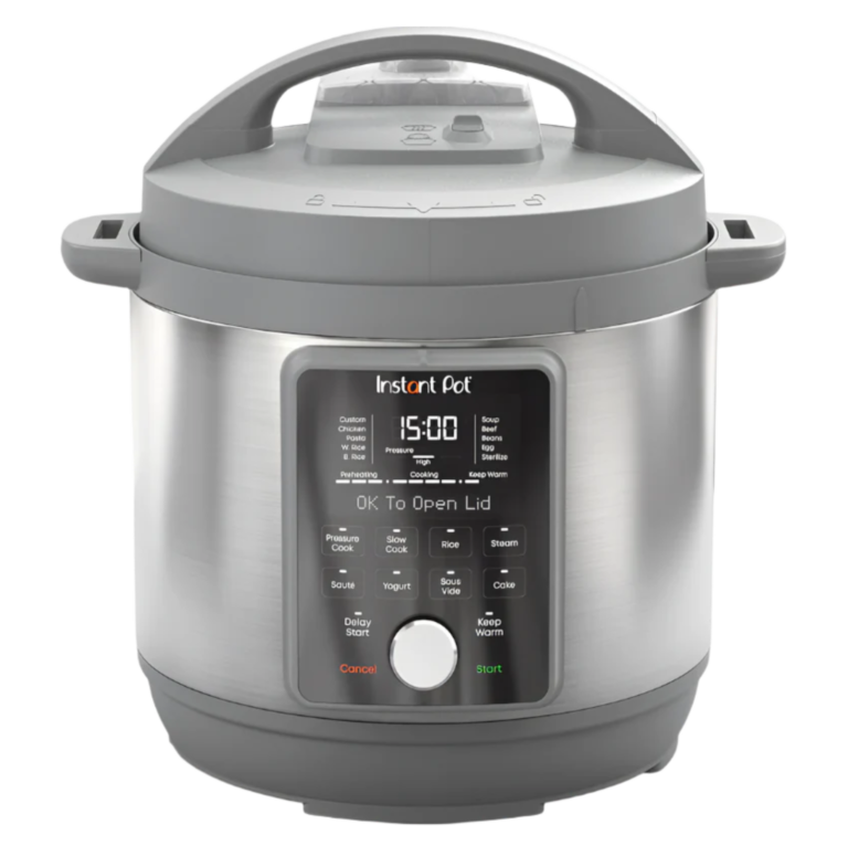 Instant Pot Duo Plus 9-in-1 6-Quart Multi-Use Pressure Cooker in stainless steel and black