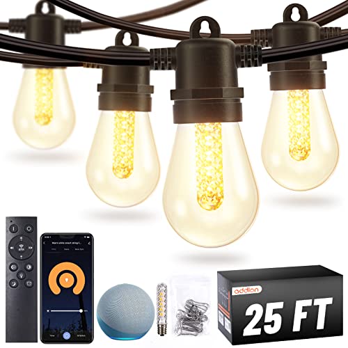 addlon 48ft outdoor patio string lights with Edison bulbs