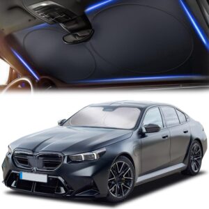 EcoNour Car Windshield Sun Shade 240T foldable accordion reflector