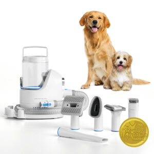 Neakasa P2 Pro Pet Grooming Vacuum Kit with 5 grooming tools and 2-liter dustbin