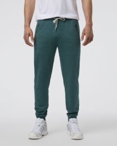 Vuori Men's Ponto Performance Jogger in Deep Sea Heather — DreamKnit tapered fit athletic pants