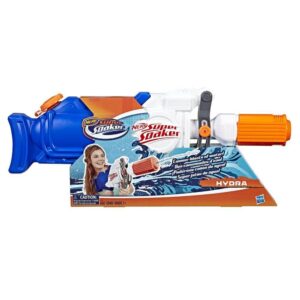 NERF Super Soaker Hydra Water Blaster – 65 fl oz large capacity pump-action water gun for kids