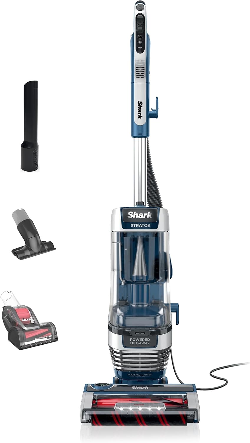 Shark Stratos AZ3002 upright vacuum with Powered Lift-Away and DuoClean PowerFins HairPro brush rolls