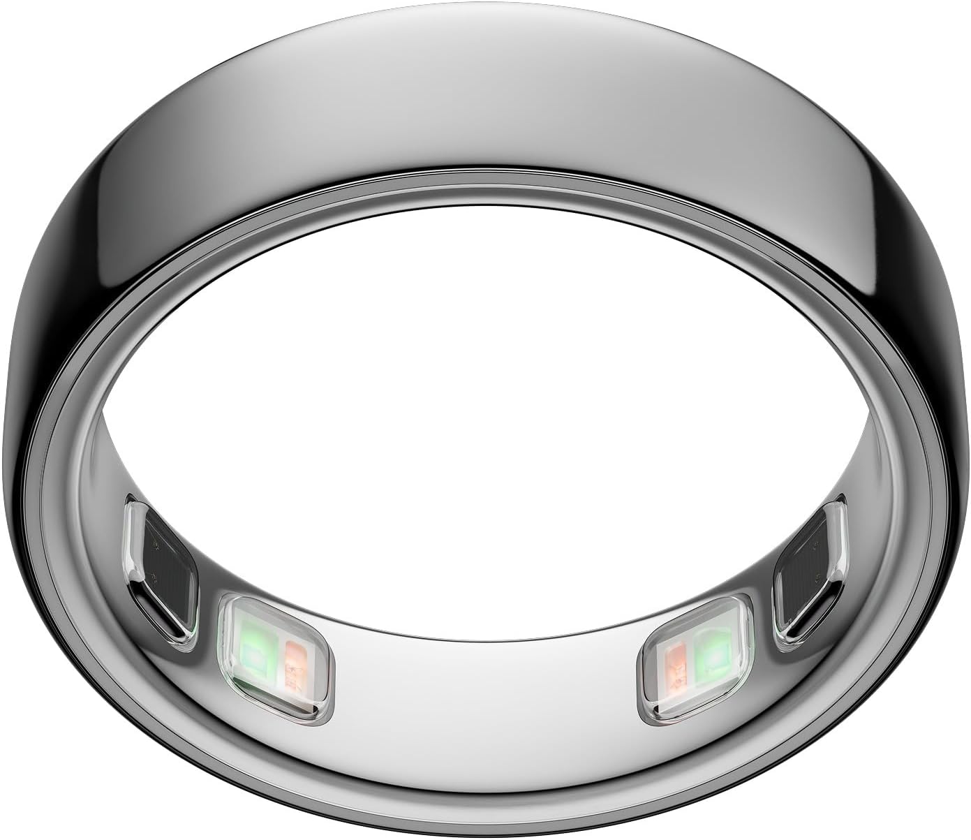 Oura Ring 5 smart ring in silver titanium finish