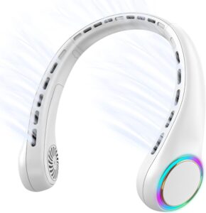 Gulaki bladeless portable neck fan with adjustable flexible arms
