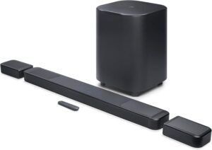 JBL Bar 1300XMK2 soundbar with detachable surround speakers and wireless subwoofer