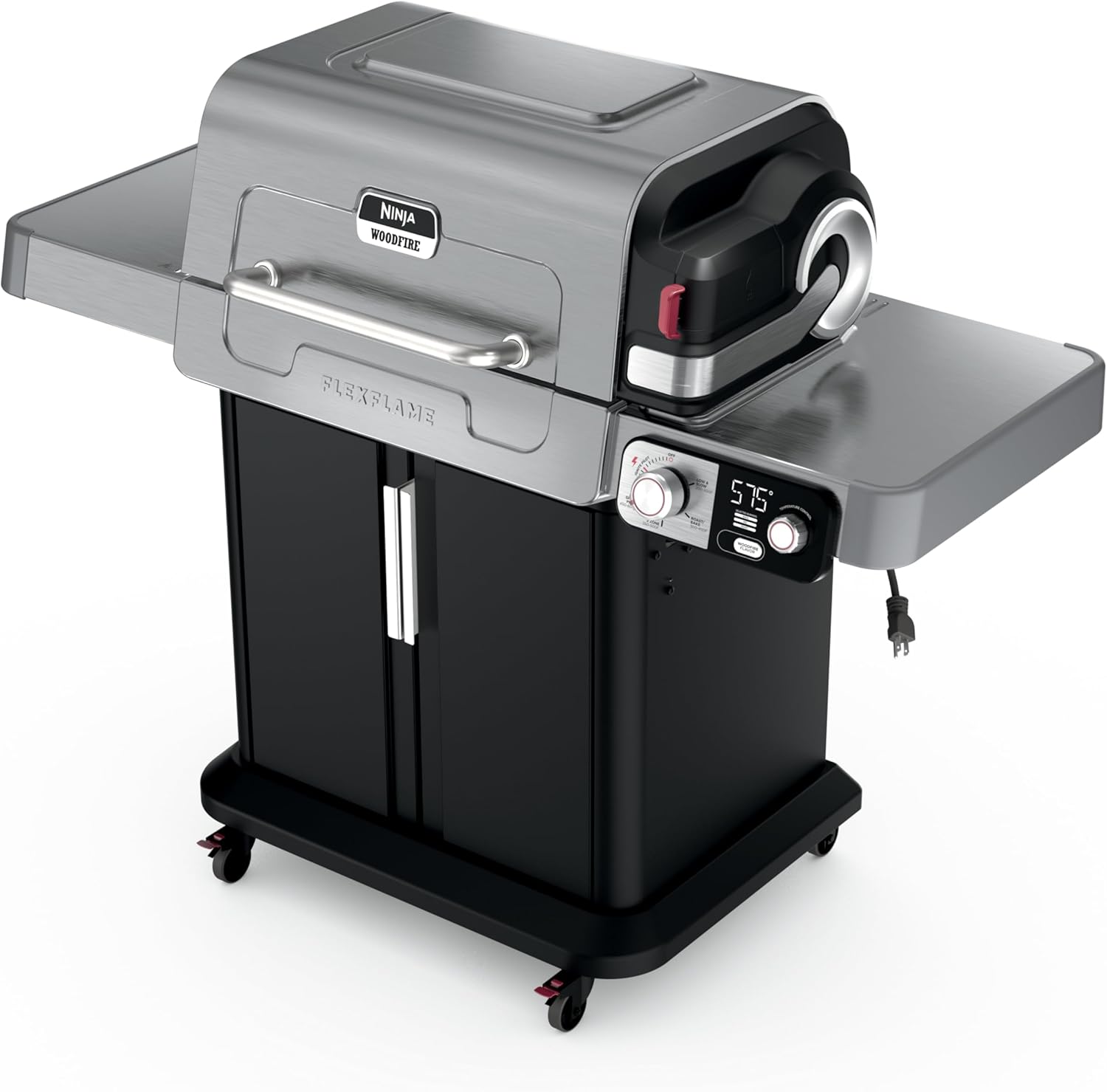 Ninja FlexFlame Grill and Smoker PG301 propane-electric hybrid outdoor cooking system