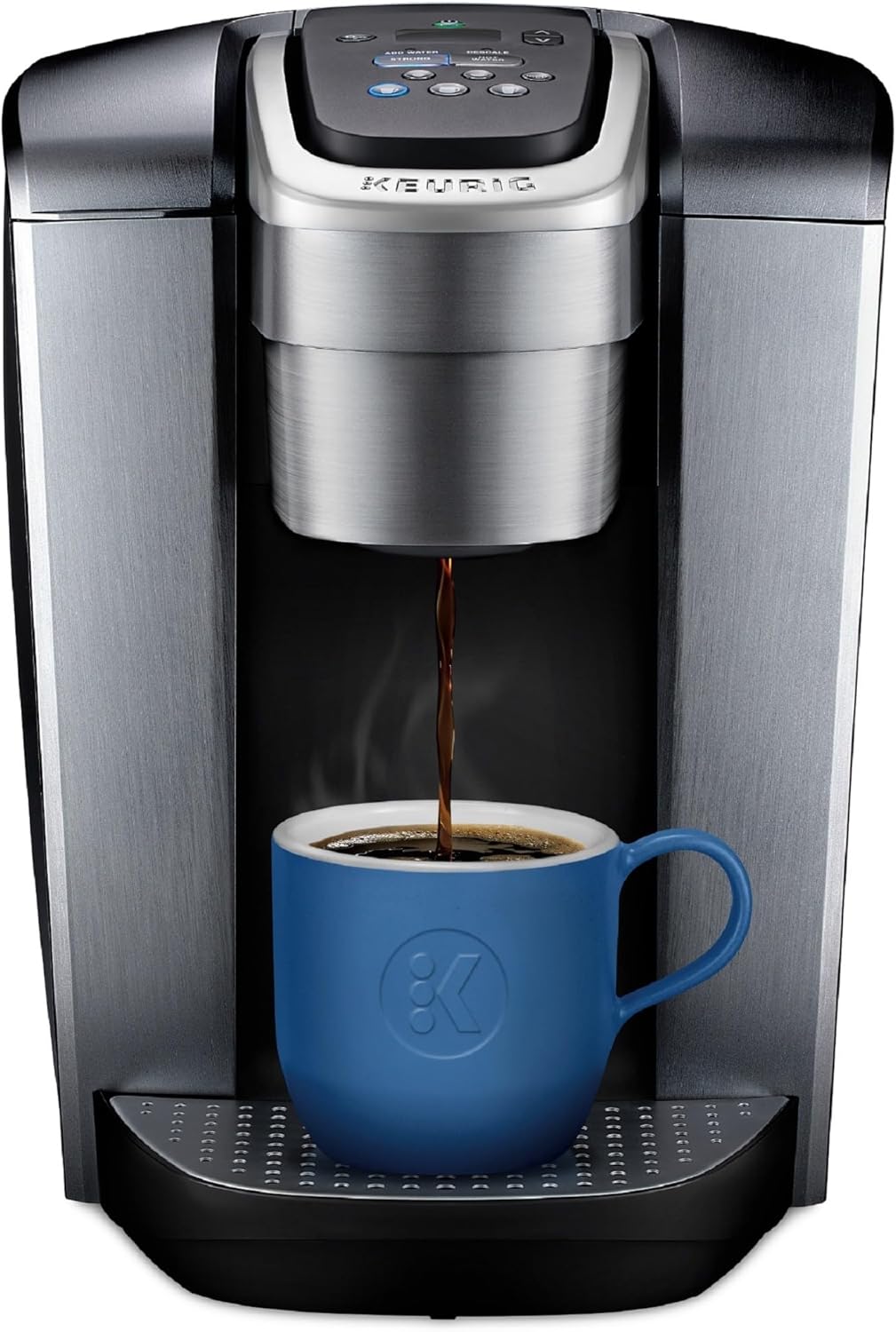 Keurig K-Elite single serve K-Cup pod coffee maker in brushed silver