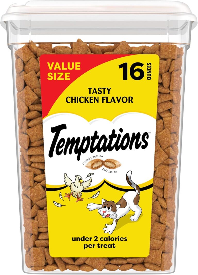 Temptations Classic Crunchy and Soft Cat Treats, Tasty Chicken Flavor, 16 oz tub