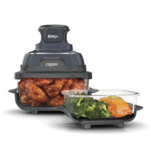 Ninja Crispi 4-in-1 Portable Glass Air Fryer Cooking System in Cyberspace gray