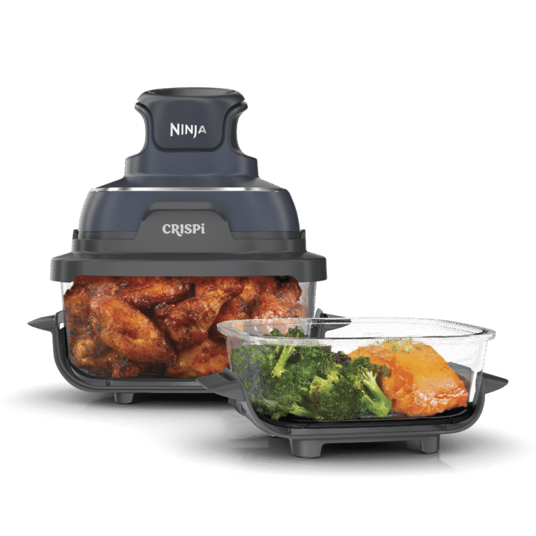Ninja Crispi 4-in-1 Portable Glass Air Fryer Cooking System in Cyberspace gray