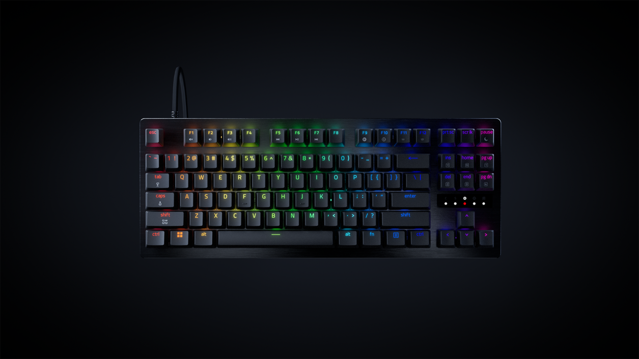 Razer Huntsman V3 Tenkeyless 8KHz analog optical gaming keyboard with PBT keycaps