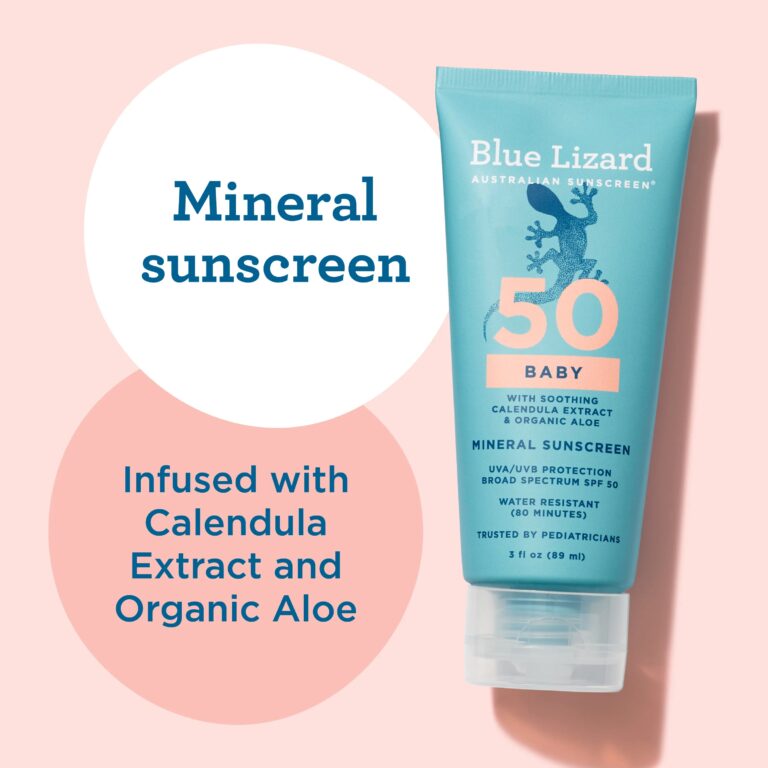 Blue Lizard Baby Mineral Sunscreen SPF 50+ lotion tube