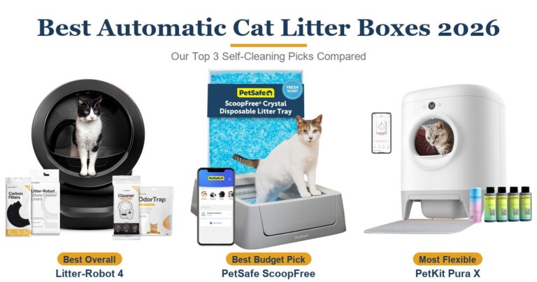 Best Automatic Cat Litter Boxes 2026: 3 Self-Cleaning Picks Compared