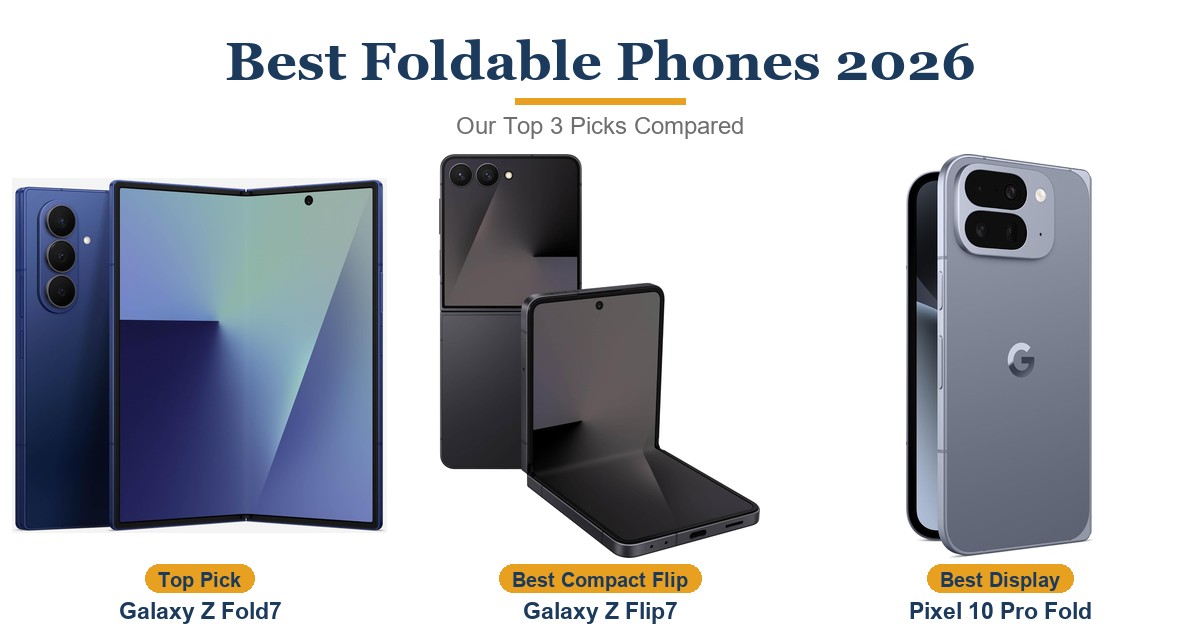Best Foldable Phones 2026: Z Fold7, Flip7 & Pixel Fold