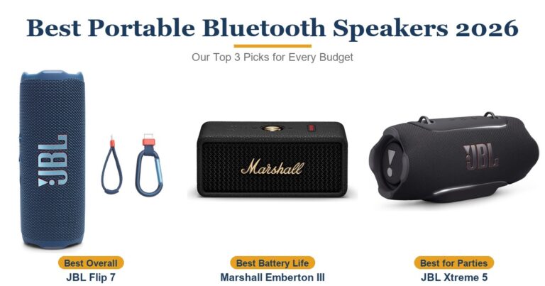 Best Portable Bluetooth Speakers 2026: 3 Top Picks for Every Budget