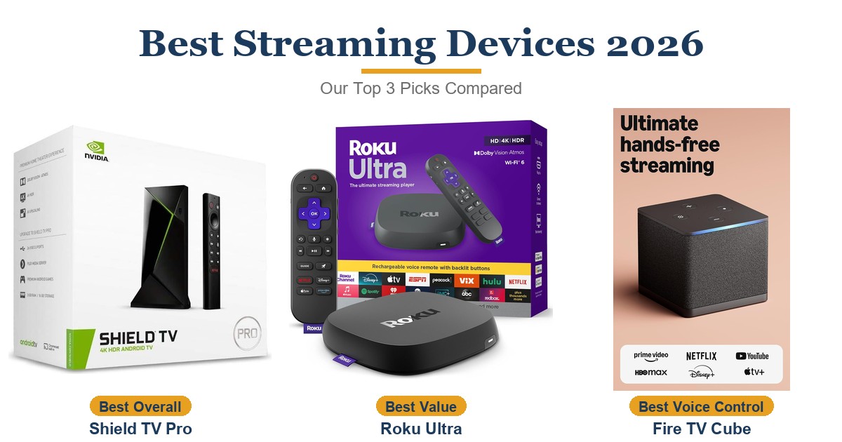 Best Streaming Devices 2026: 3 Top Picks Compared