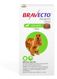 Bravecto 12-week flea and tick chewable tablet for dogs