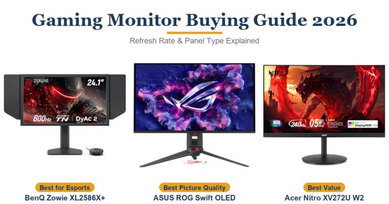 Gaming Monitor Buying Guide 2026: Refresh Rate & Panel Type Explained