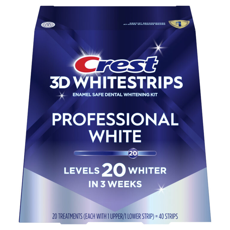 Crest 3D Whitestrips Professional Effects teeth whitening kit box and strips