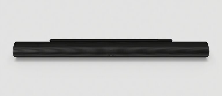 Sonos Arc Ultra soundbar in black, front hero product shot
