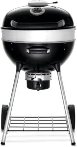 Napoleon PRO22 Kettle Charcoal Grill, black porcelain-enameled kettle grill product photo