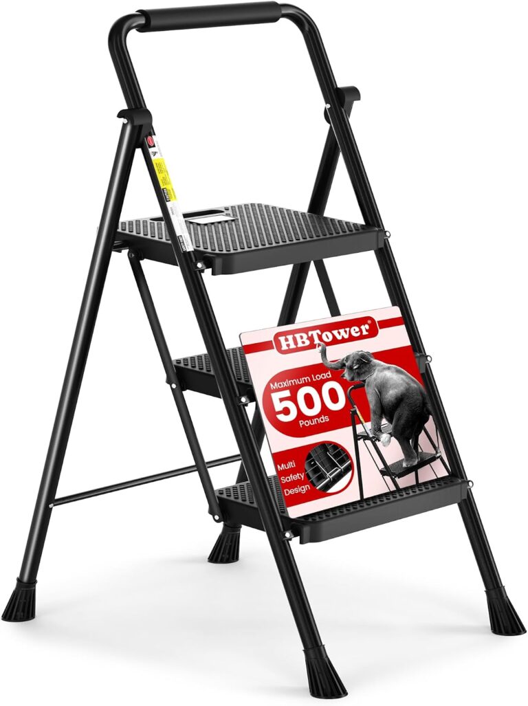 HBTower Folding Step Stool Review: 500-Lb Capacity Steel Ladder (2026)