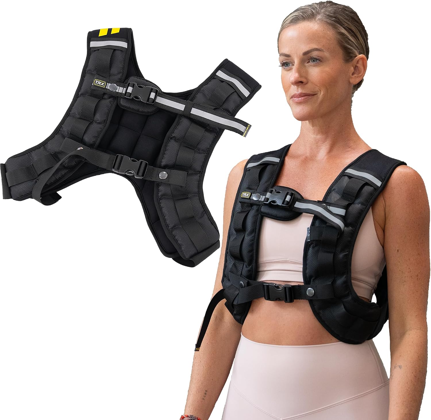 TRX HexGrip Weight Vest with removable metal weight bars