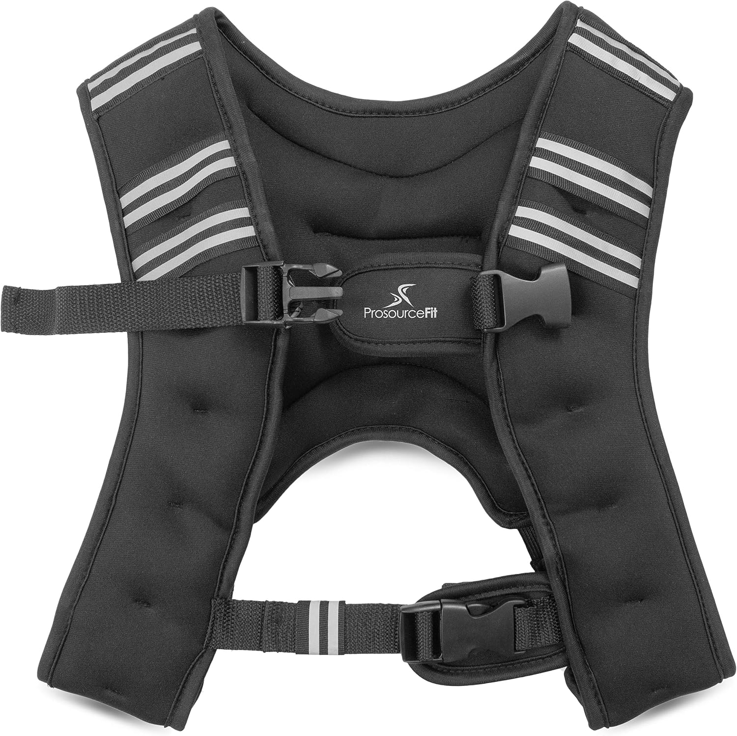 ProsourceFit Exercise Weighted Training Vest with reflective strips and mesh pocket