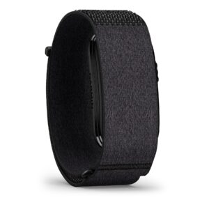 Garmin CIRQA screen-free smart band in black, front-right angle view