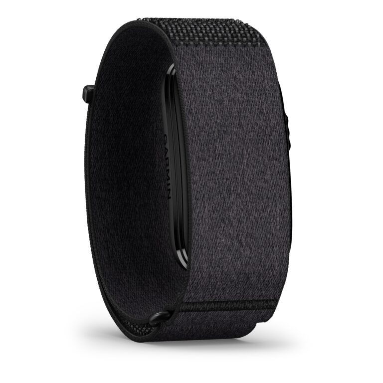 Garmin CIRQA screen-free smart band in black, front-right angle view