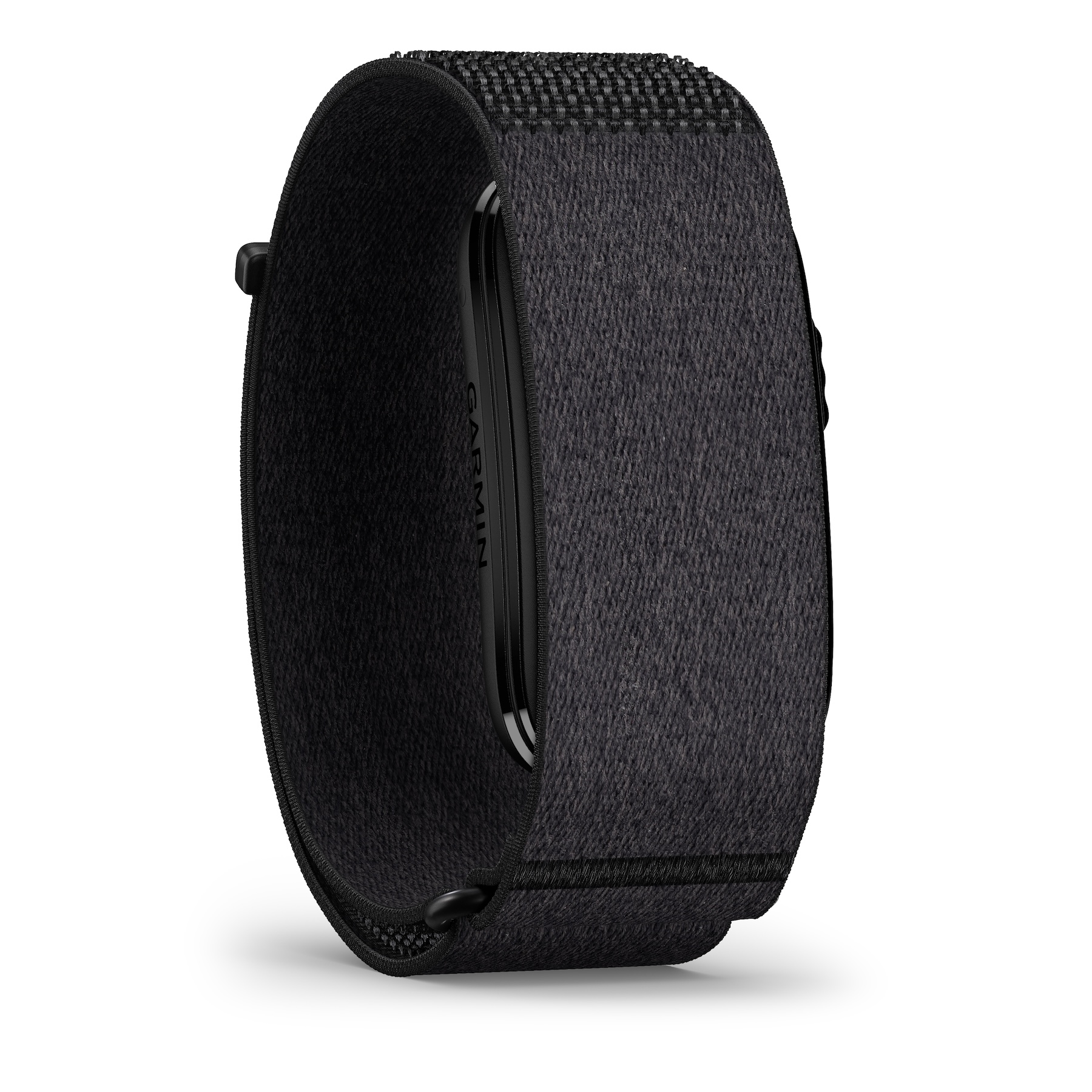 Garmin CIRQA screen-free smart band in black, front-right angle view