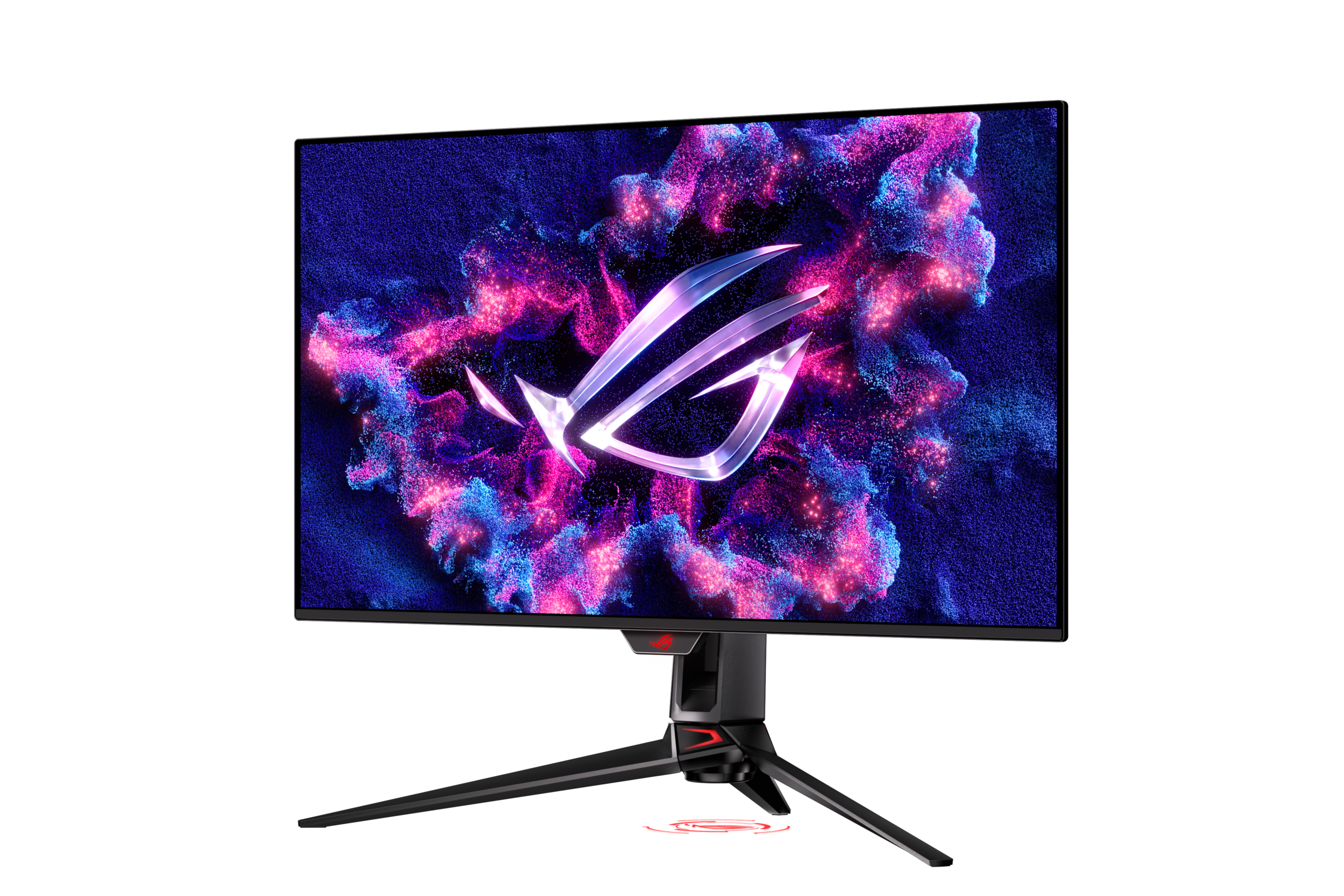 ASUS ROG Swift OLED PG32UCDM 32-inch 4K QD-OLED gaming monitor, side view