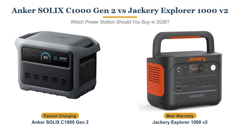 Anker SOLIX C1000 Gen 2 vs Jackery Explorer 1000 v2: Which Power Station Should You Buy in 2026?