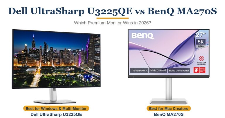 Dell UltraSharp U3225QE vs BenQ MA270S: Which Premium Monitor Wins in 2026?