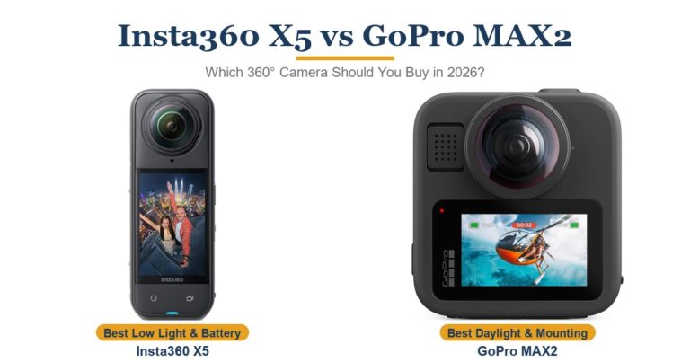 Insta360 X5 vs GoPro MAX2: Which 360° Camera Should You Buy in 2026?