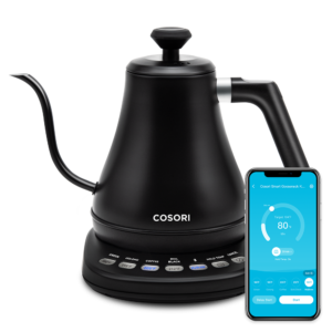 COSORI Smart Gooseneck Kettle with Bluetooth VeSync app temperature control
