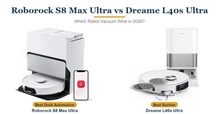 Roborock S8 Max Ultra vs Dreame L40s Ultra: Which Robot Vacuum Should You Buy in 2026?