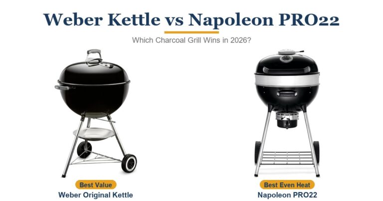 Weber Original Kettle vs Napoleon PRO22: Which Charcoal Grill Should You Buy in 2026?