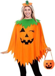 WISHTEN Women's Pumpkin Costume Set