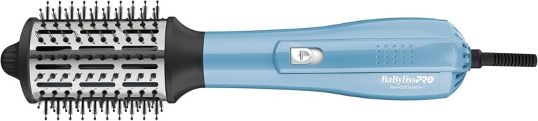 BaBylissPRO Nano Titanium Oval Ionic Hot Air Brush, 2.5-inch oval barrel