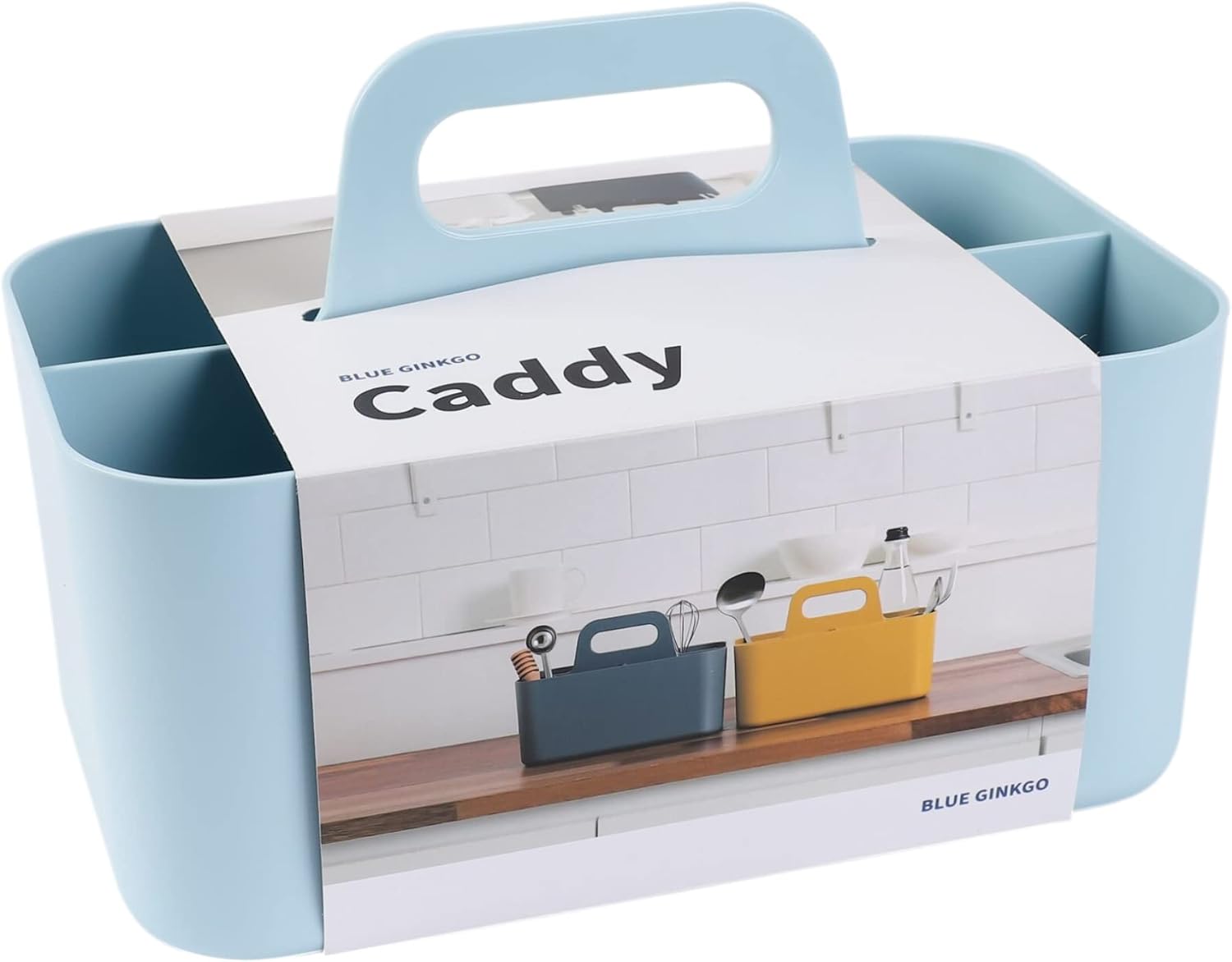 BLUE GINKGO stackable shower caddy organizer