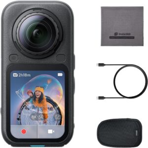 Insta360 X6 8K 360 degree camera with dual 1/1.1-inch sensors