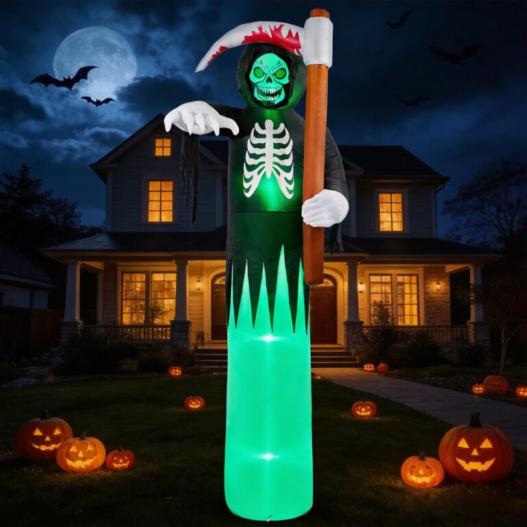 12-FT Giant Halloween Inflatable Grim Reaper with Scythe