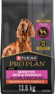 Purina Pro Plan Sensitive Skin & Stomach Salmon & Rice Formula dry dog food bag