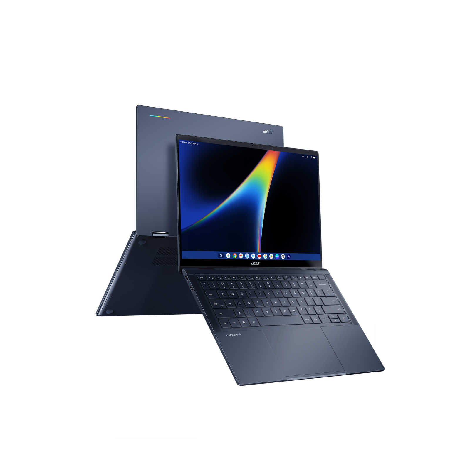 Acer Googlebook 14 convertible laptop in Elemental Blue