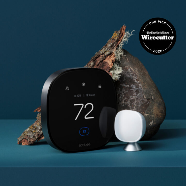 ecobee Smart Thermostat Premium smart thermostat with touchscreen and SmartSensor
