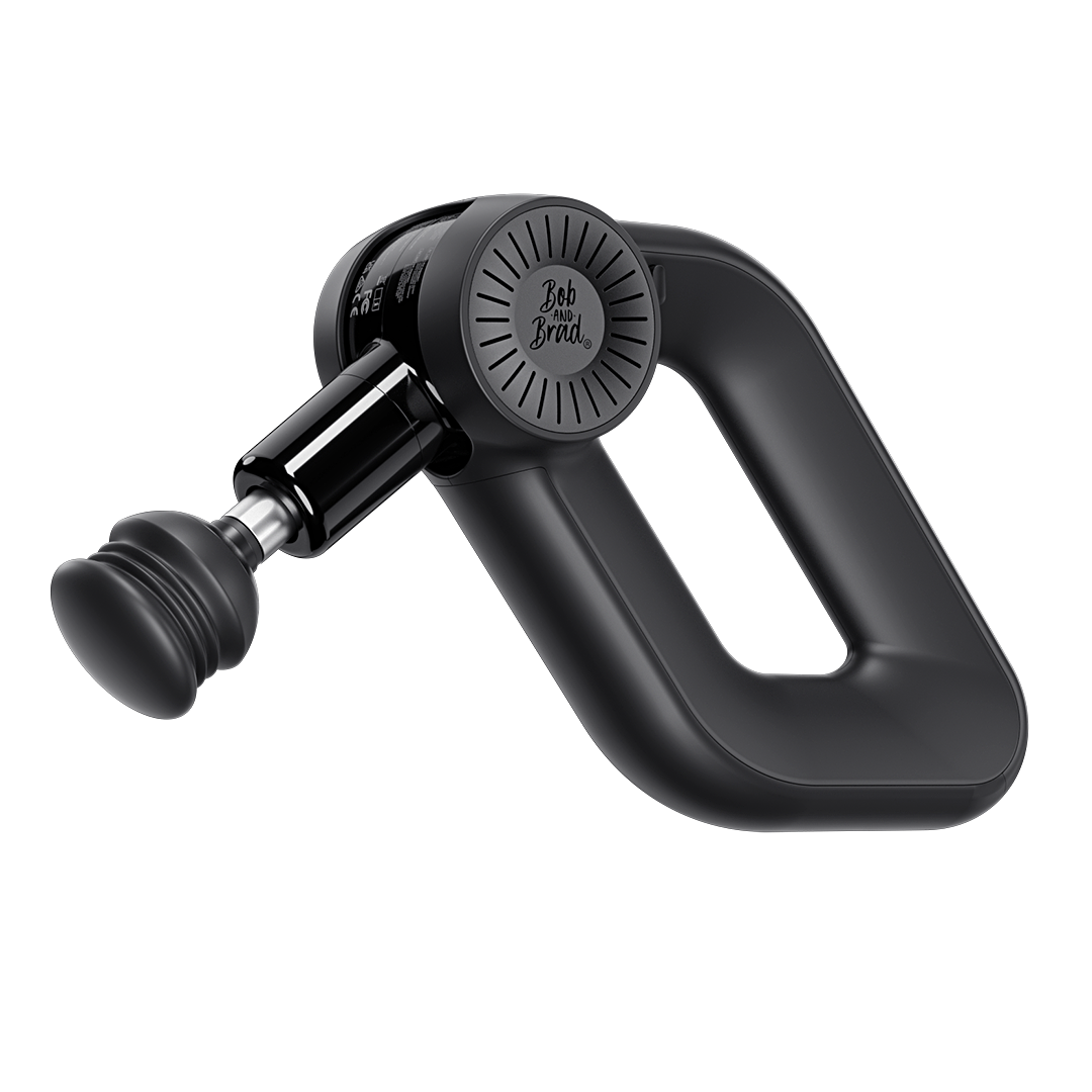 Bob and Brad D6 Pro massage gun with attachments